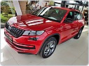 Škoda Kodiaq - dekorativní lišty předního nárazníku KI-R, 3-dílná sada - lakované - RED