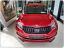 Škoda Kodiaq - dekorativní lišty předního nárazníku KI-R, 3-dílná sada - lakované - RED