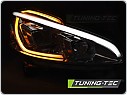 Přední světla Peugeot 208, 2012-2015, led tube light, chrom