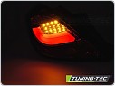 Zadní světla Opel Corsa D, 2006-2014, 3 dvéř, led bar, červeno černé