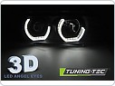 Přední světlomety, světla, lampy BMW E39, 1995-2003, Angel Eyes, černé black, s LED blinkrem, manuál LPBM19