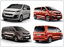 Gumové koberce, autokoberce, 2.řada 5míst, Citroen Jumpy, Peugeot Expert, Toyota ProAce 2016-, Zafira 2019-