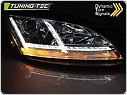 Přední světla Audi TT, 2006-2010, S led dynamickým blinkrem, chromová