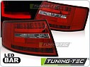 Zadní světla Audi A6 C6, 2004-2008, led, červené, čiré