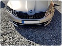 Škoda Octavia III Facelift 2017-  nástavec předního nárazníku GLOSSY BLACK