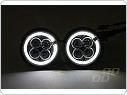 Denní svícení Vertex NSSC 510L kulaté , 4 LED s pozičními Angel Eyes kroužky, redukční kroužky a modul zdarma