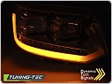 Přední světla VW T5, 2010-2015, chromové s LED DYNAMICKÝM BLINKREM